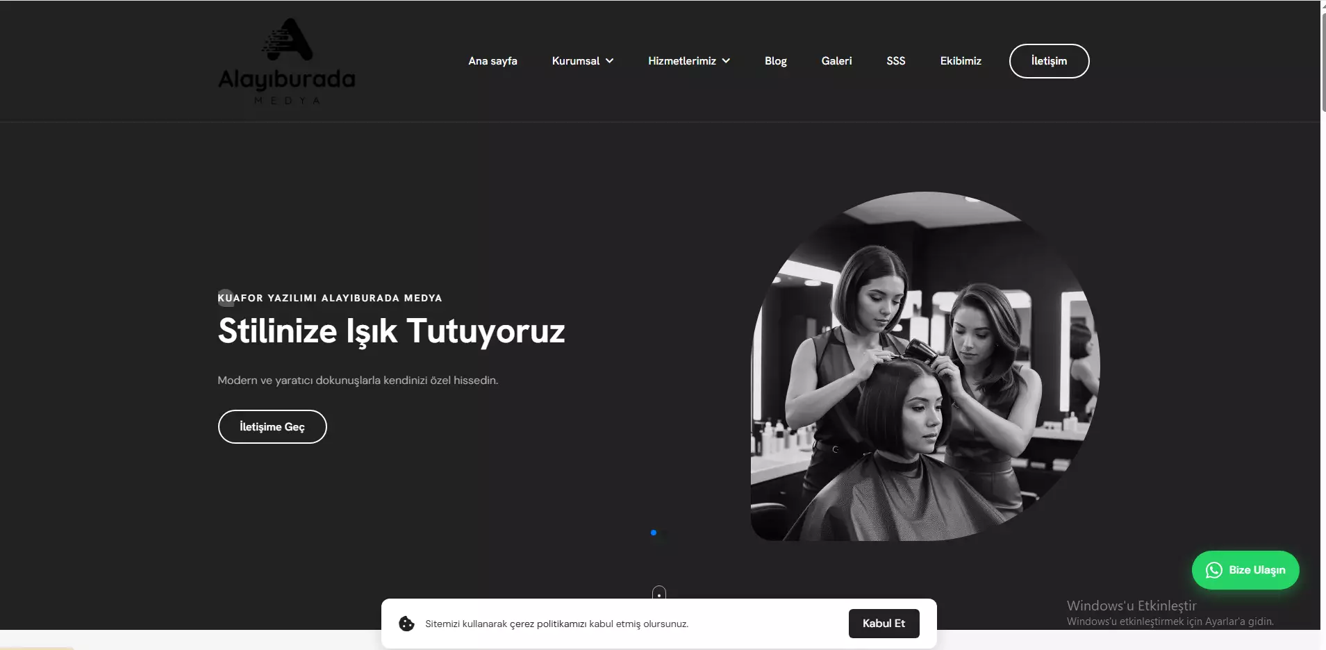 Kuaför & Güzellik Salonu Web Sitesi Yazılımı 💇‍♀️