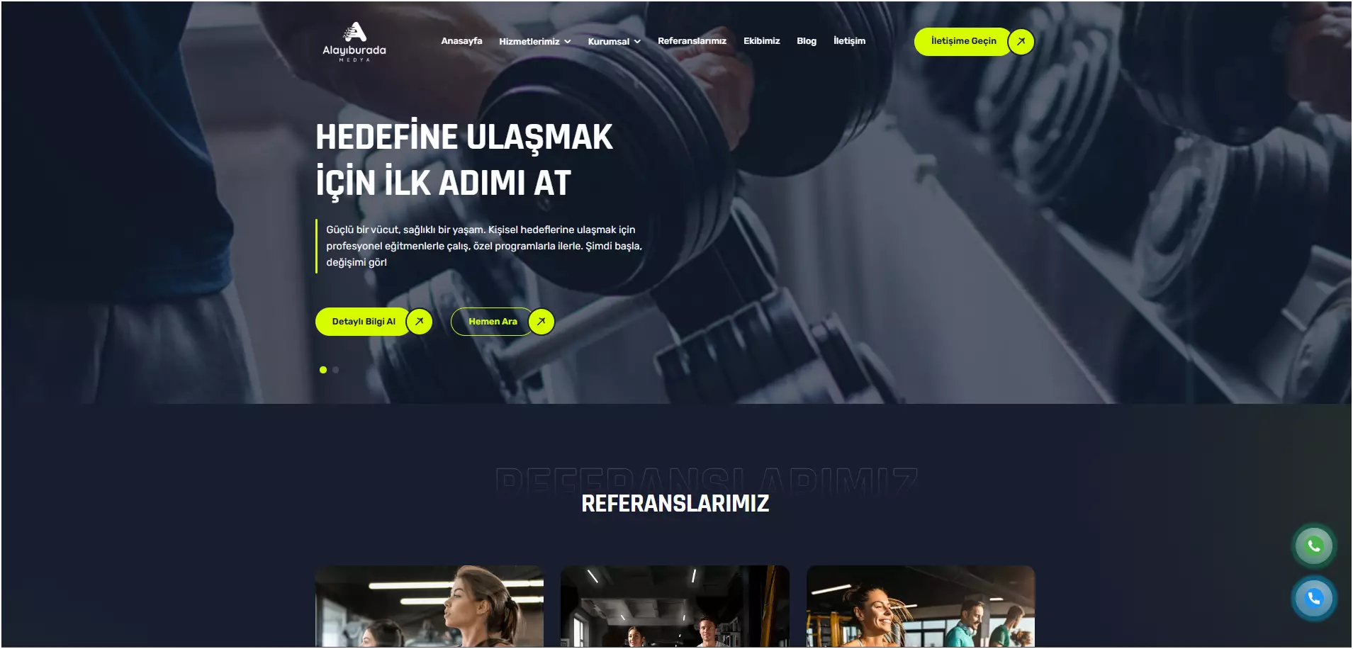 Spor Salonu Kurumsal Yazılım 🏋️‍♂️