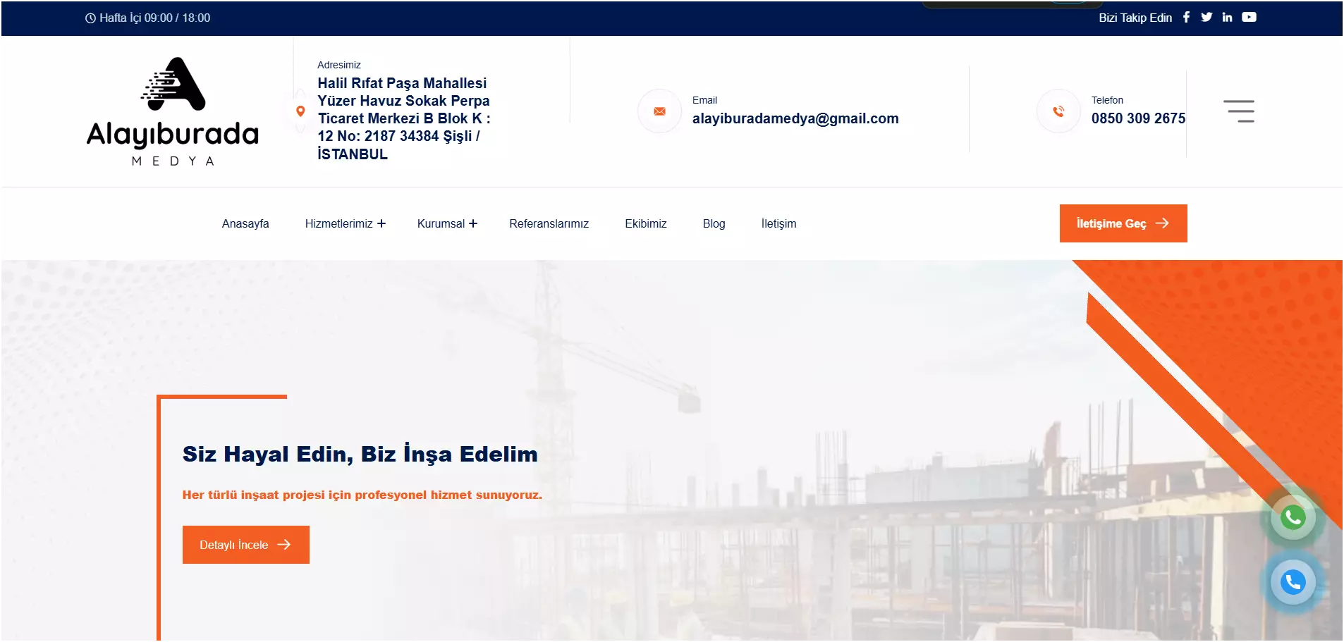 İnşaat Temalı Kurumsal Yazılım 🏗️