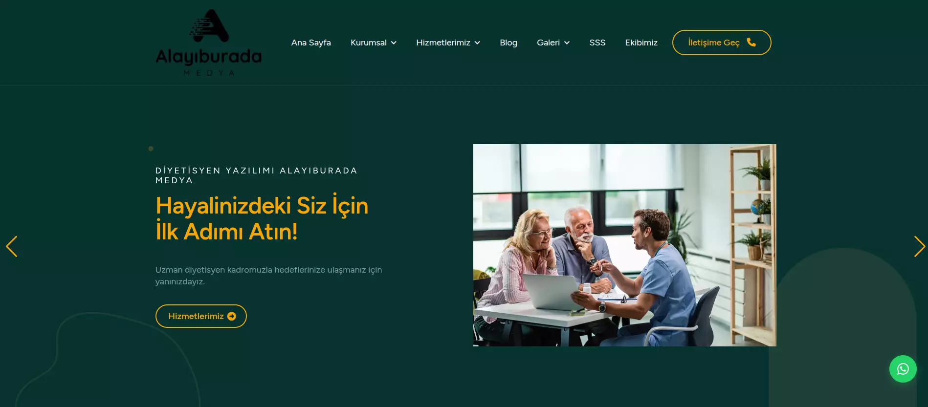 Diyetisyen Web Sitesi Yazılımı 🥗